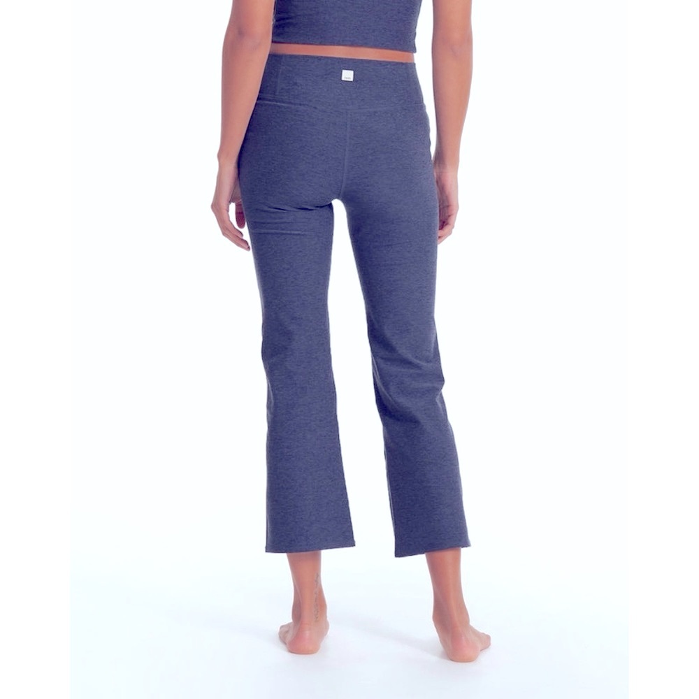 Vuori Midnight Blue Mid Rise Elevation Slim Bootcut Leggings Size Small